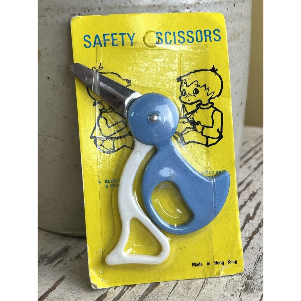 Vintage 1950’s Penguin Safety Scissors Children’s Scissors / Hong Kong RARE